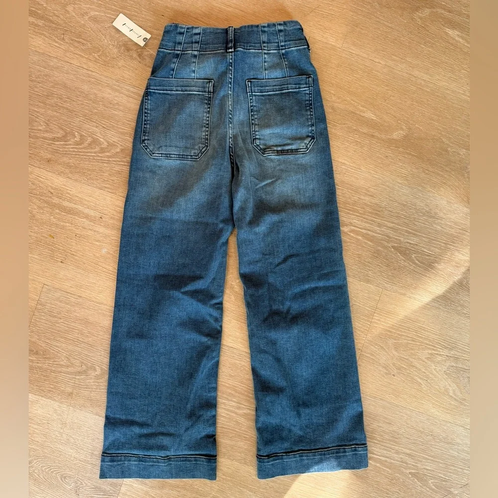 THE COLETTE DENIM CROPPED WIDE-LEG JEANS BY MAEVE Anthropologie NWT Size 30 - Picture 12 of 12